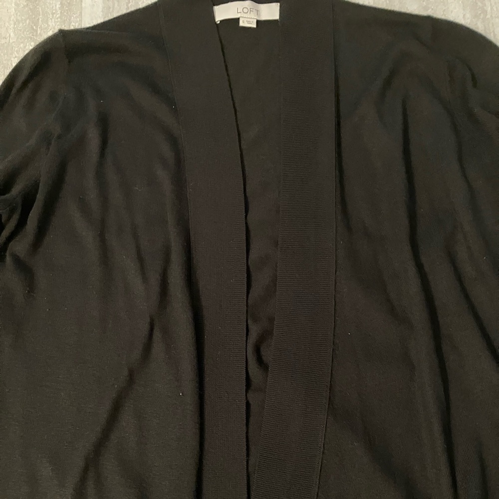 Loft black open cardigan - Picture 3 of 5